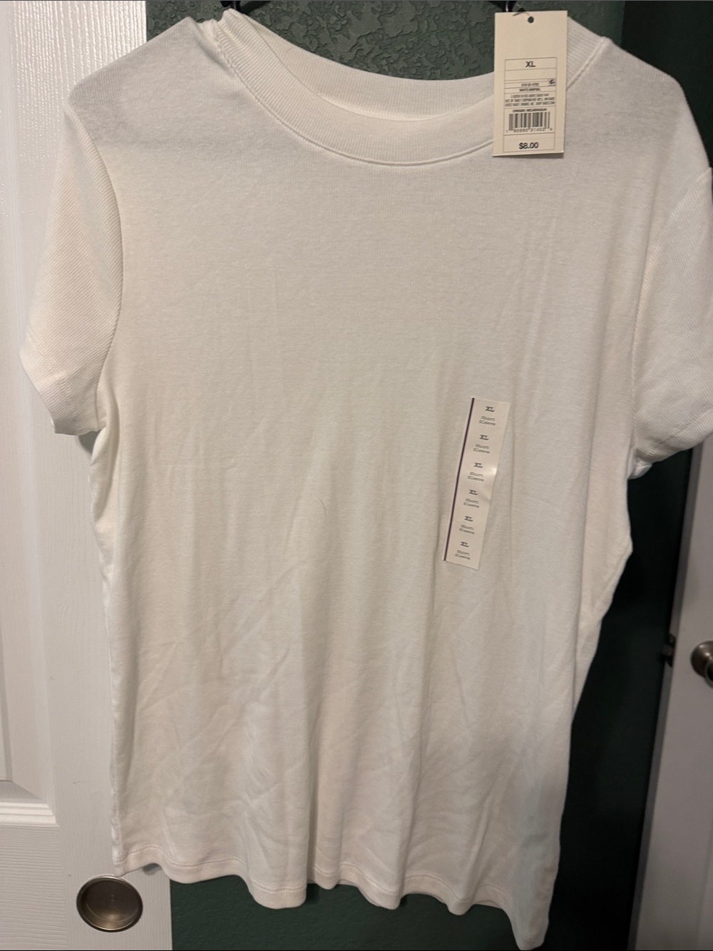 a new day White Short Sleeve Crewneck T-Shirt